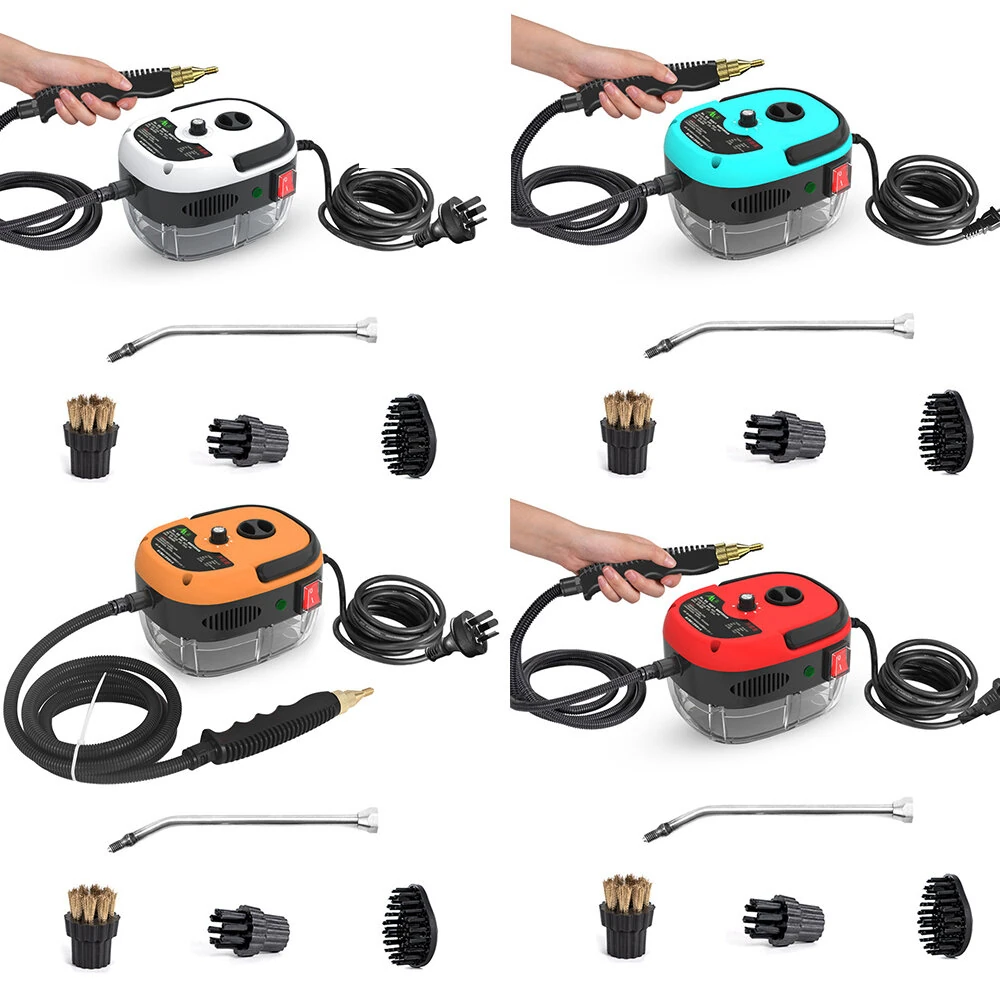 (image for) 2500W High-Temperature High-Pressure Steam Cleaner 230V 901ml Capacity 4 Temperature Levels ABS Base for Kitchen Air Conditioner Cleaning